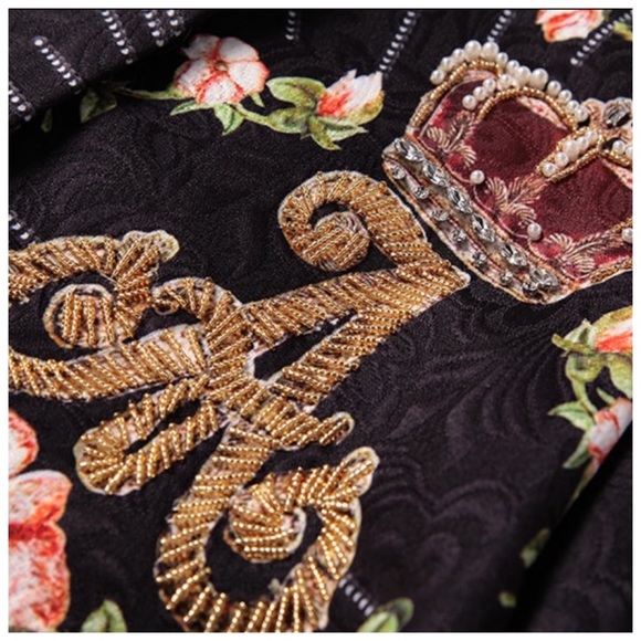 The Ellien Baroque Jacquard Ornate Jacket - Picture 7 of 8